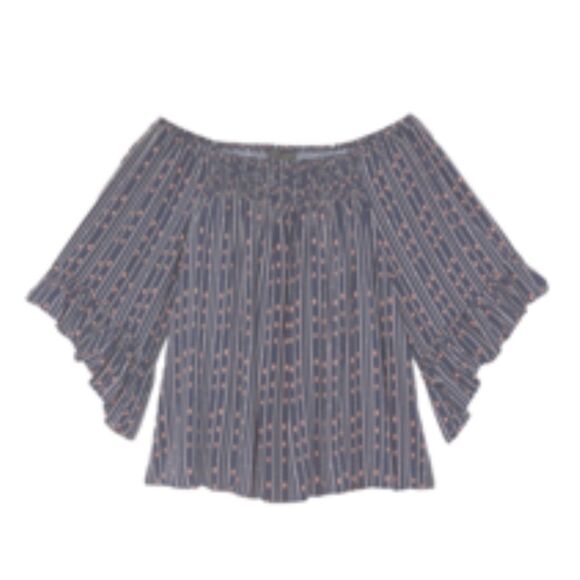 Cameo off shoulder ruffle sleeve blouse - Picture 2 of 8